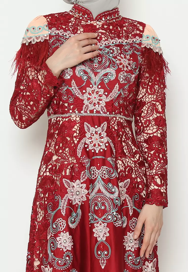 Bibiq Gamis Brokat Satin