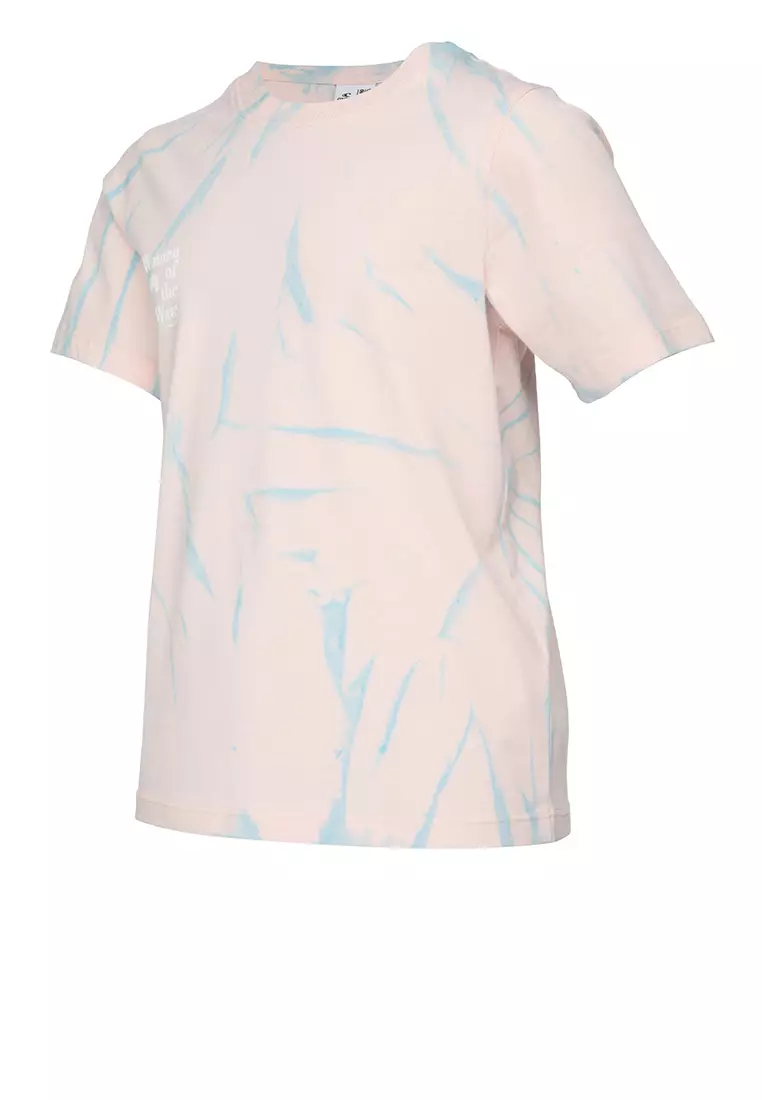 O'Neill Noos Wow Girls' T-shirt - Pink Tie Dye