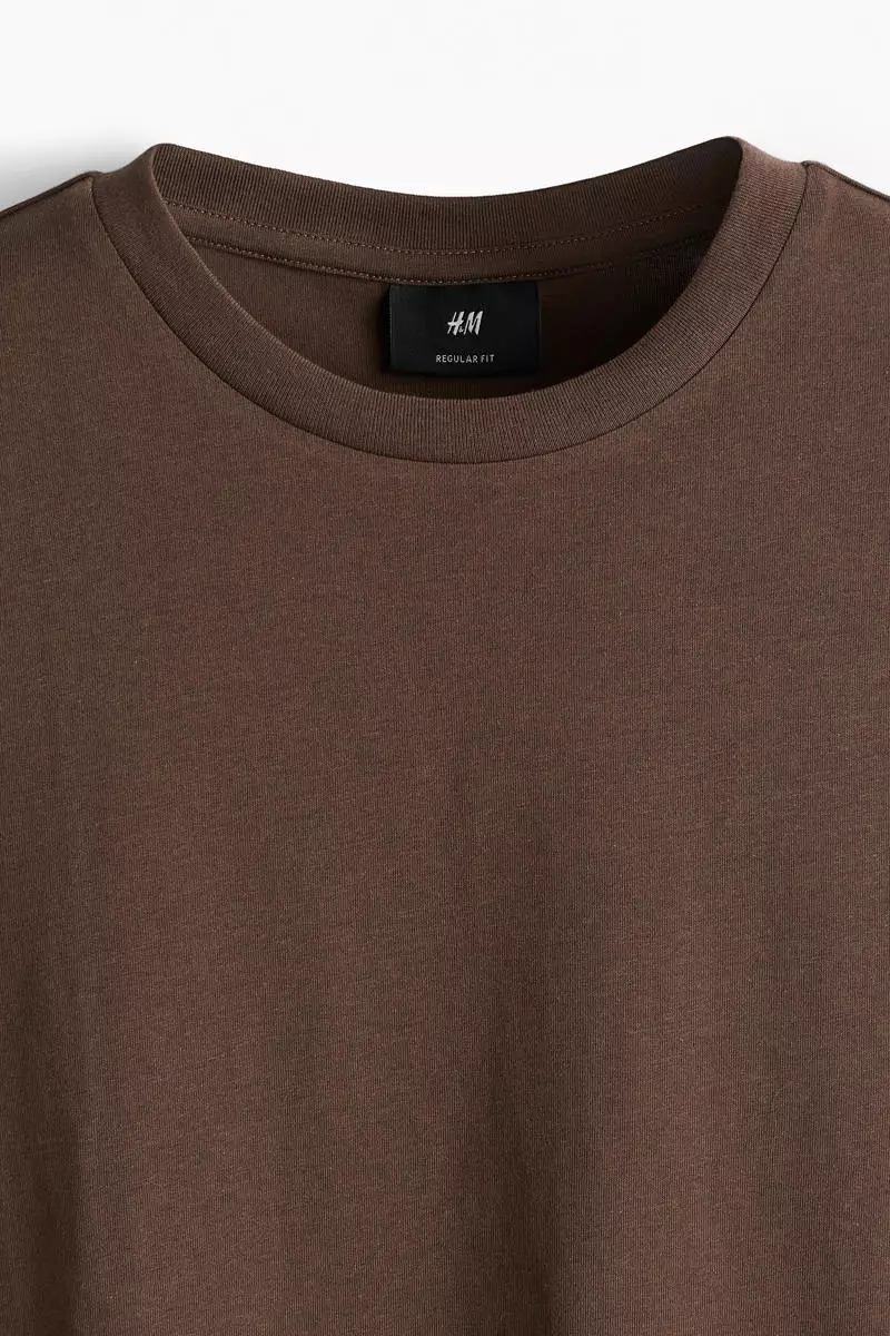 Brown Crew Neck Hm Oversized Brown Sweatshirt H&m H&M Men