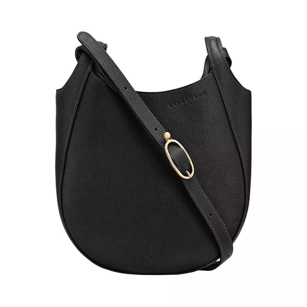 Jual Longchamp Le Foulonné Small Grained Crossbody Bag Black