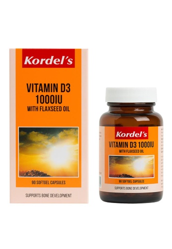 Kordel's orange KORDEL'S VITAMIN D3 1000 IU WITH FLAXSEED OIL 90's C928CES07904EFGS_1