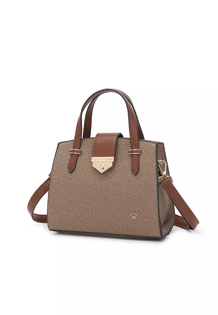 Women's Top Handle Bag / Sling Bag / Crossbody Bag / Shoulder Bag - Brown