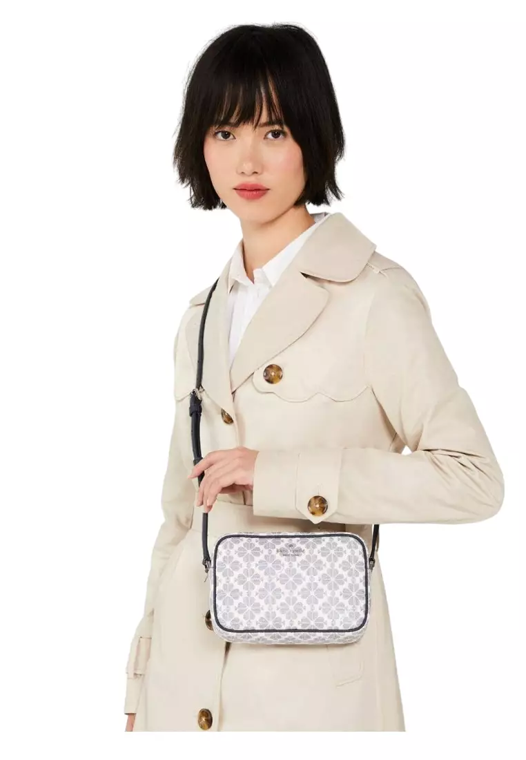 Spade Flower Mini Camera Bag - Navy/Multi