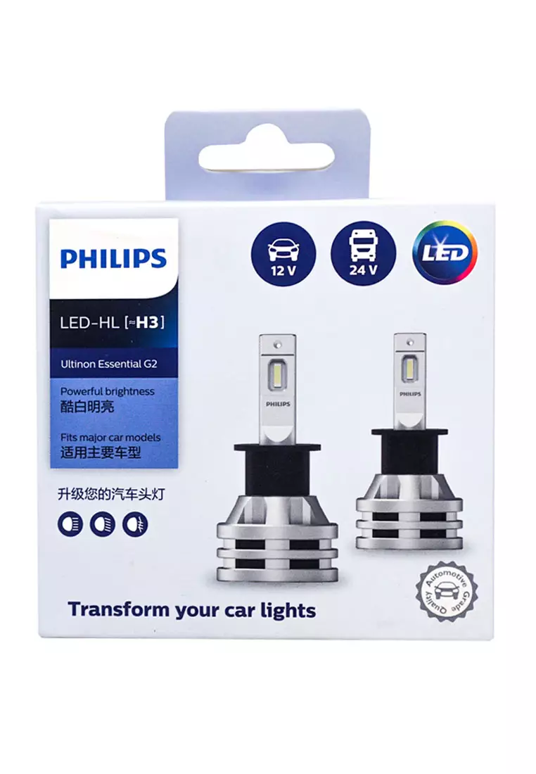 HB3 LED bulb set 12/24 Volt white - for 12 and 24 volt use