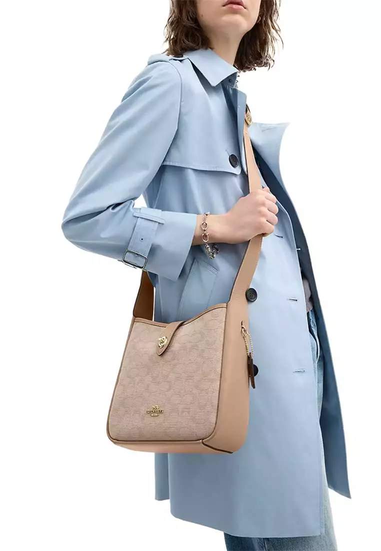 Hadley Convertible Crossbody Bag With Signature Canvas Dark Natural Multi CAK50