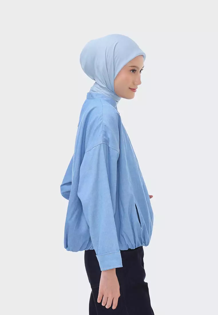 Ria Miranda Faded Denim Sorsa Jacket