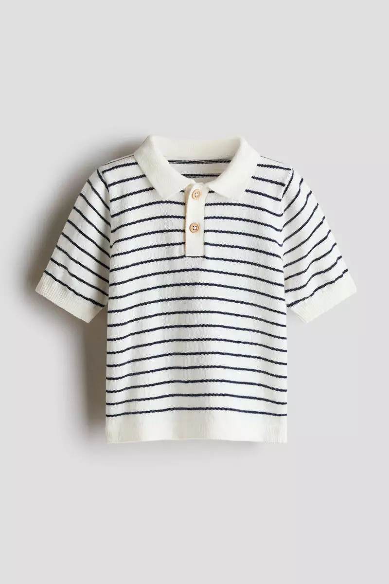 Knitted polo shirt