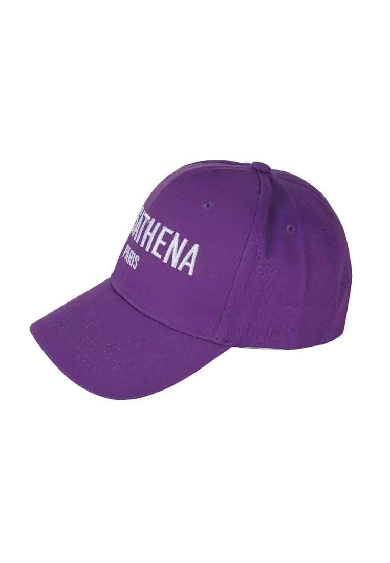 Paris embroidery "Large Logo" Cap in Purple