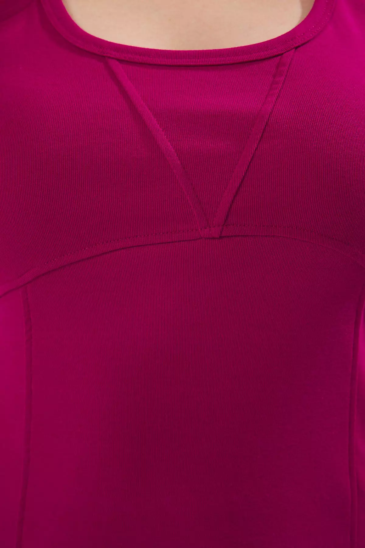 Plum Boat Neck A-Line Camisole Knit Plus Size Dress Tbbss25Ah00196