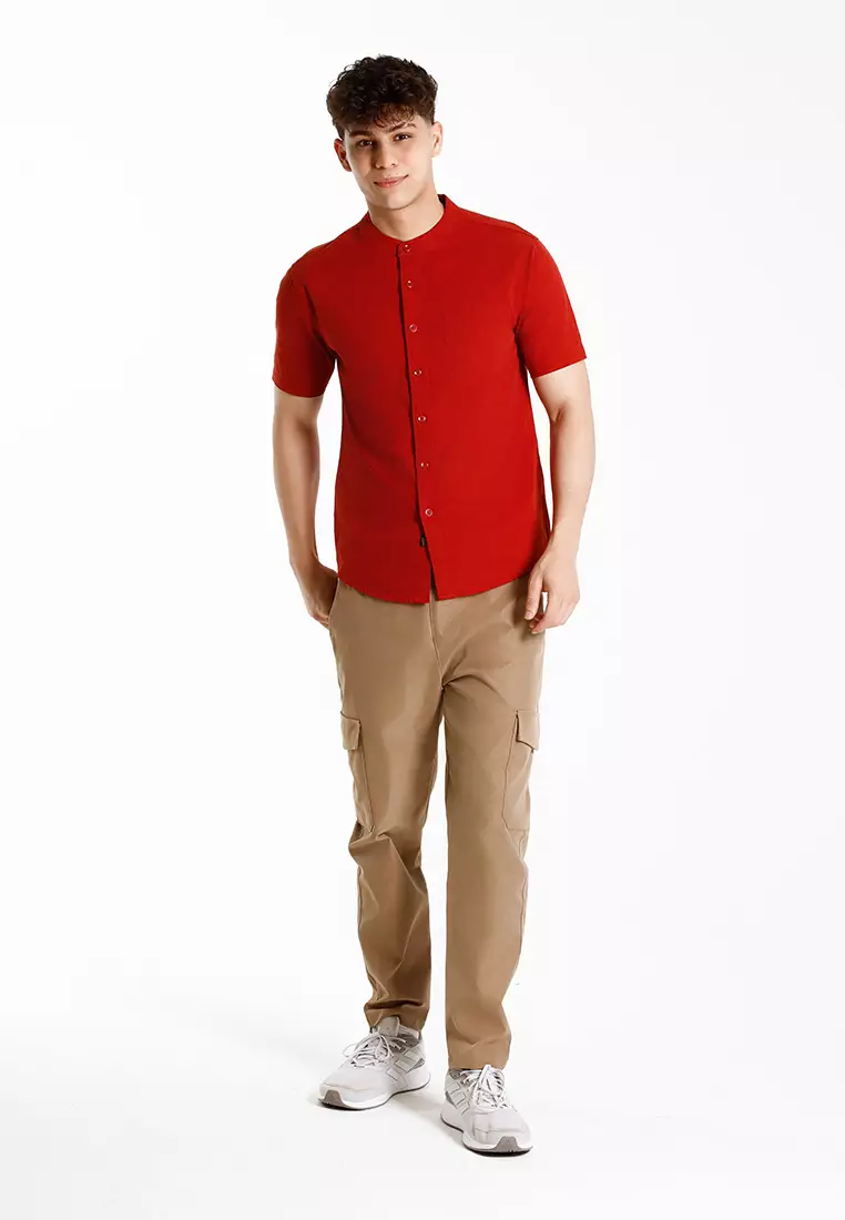 Forest Elastic Waist Trousers Cargo Long Pants Men | Seluar Panjang Lelaki - 10791-13Khaki