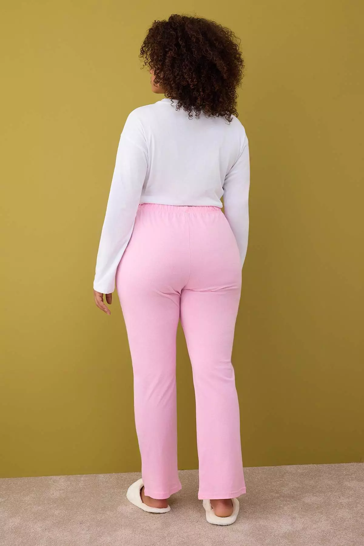 Pink-Multicolor 2 Pack Knitted Pajama Bottoms Tbbaw26Ia00003