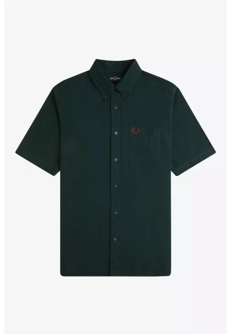 Fred Perry M8730 Short-Sleeve Oxford Shirt (Grassroots)