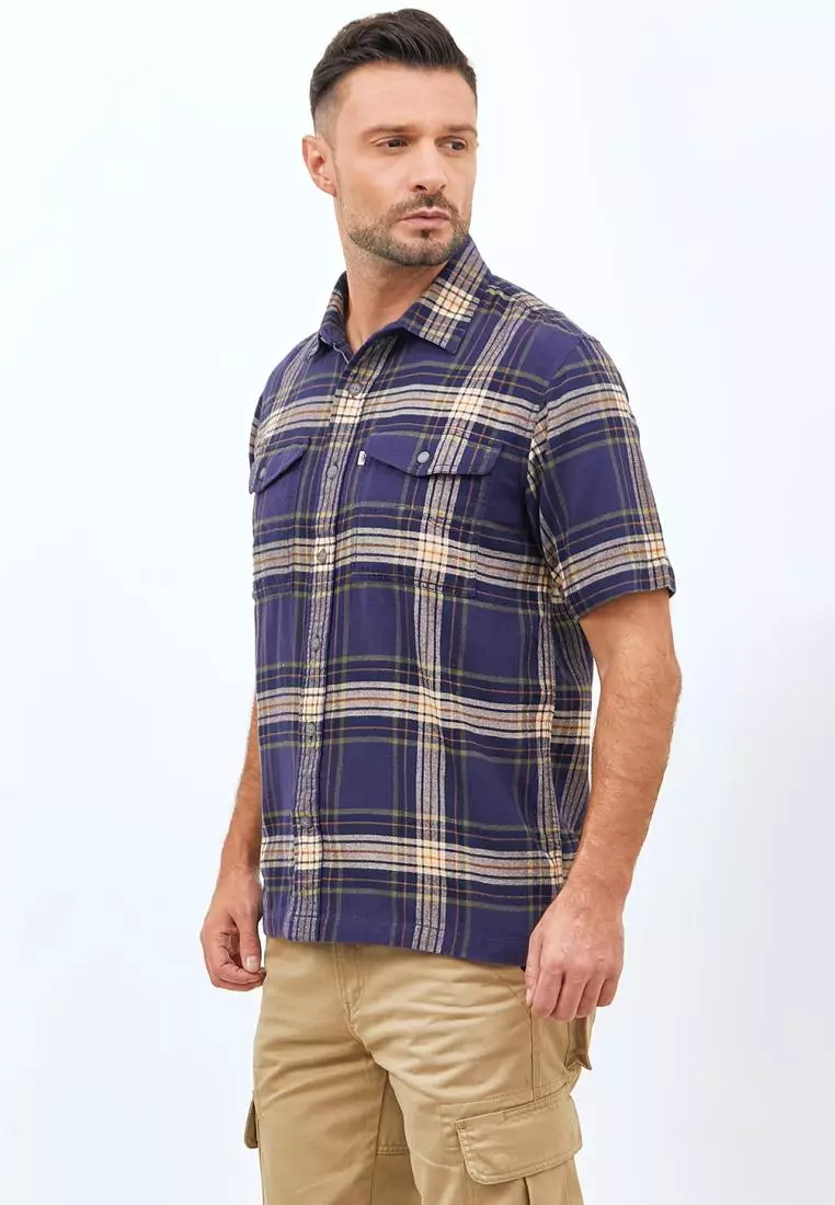 Used 1968 - Arlie Kemeja Pria Lengan Panjang Motif Kotak-Kotak