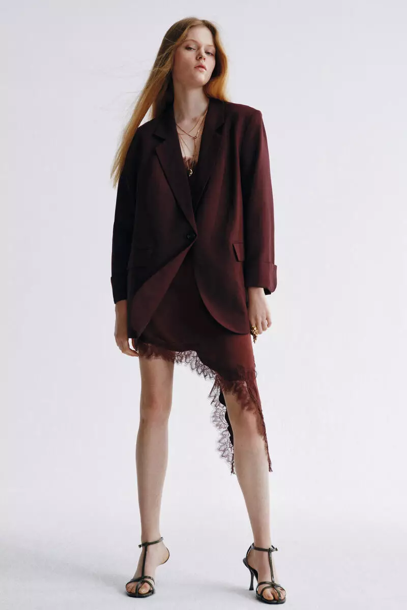 Linen-blend blazer