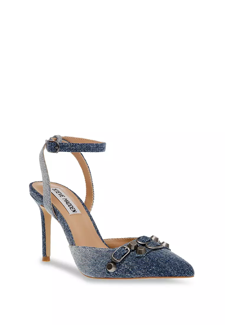 Denim heels online hotsell