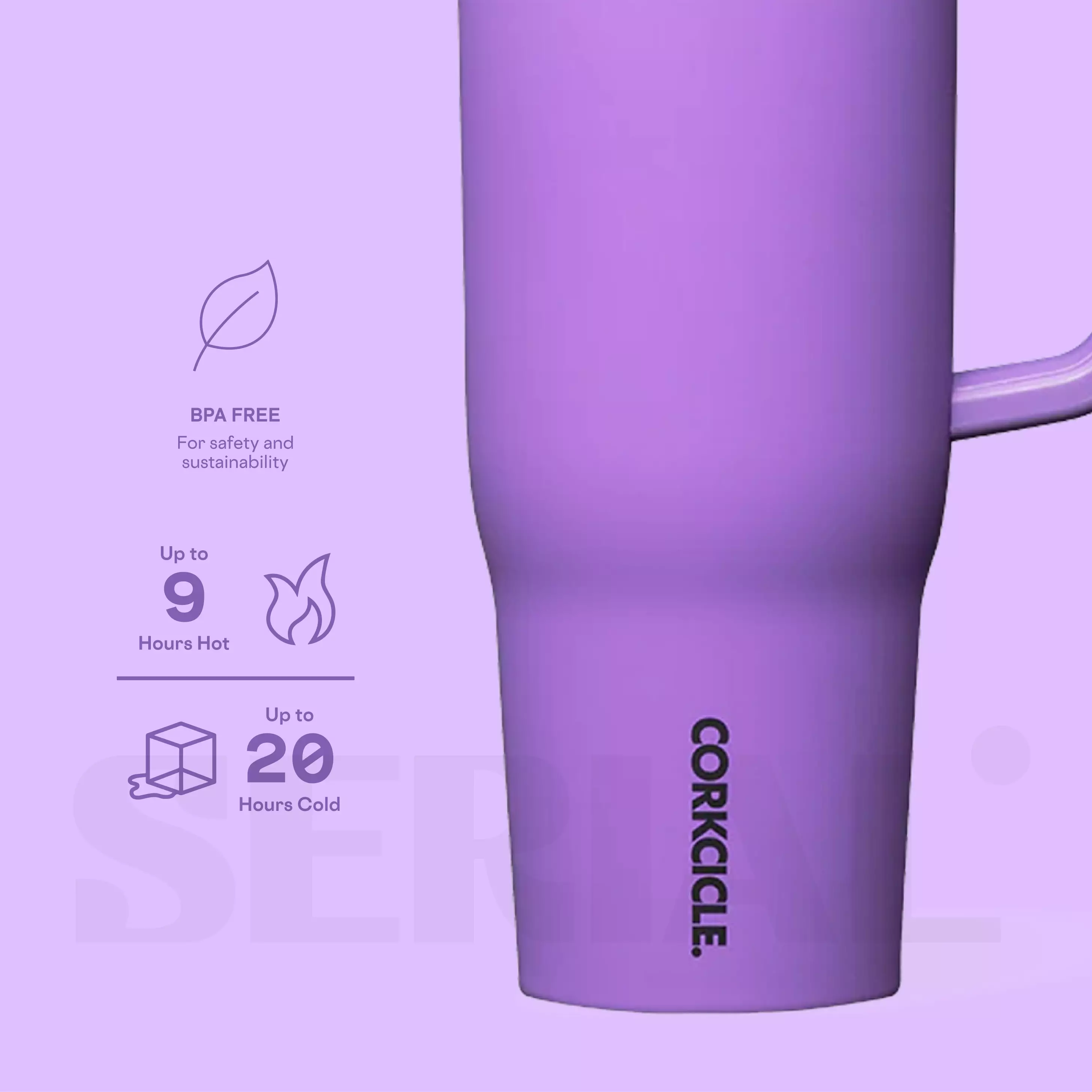 CORKCICLE Cruiser 40oz - Varsity Purple