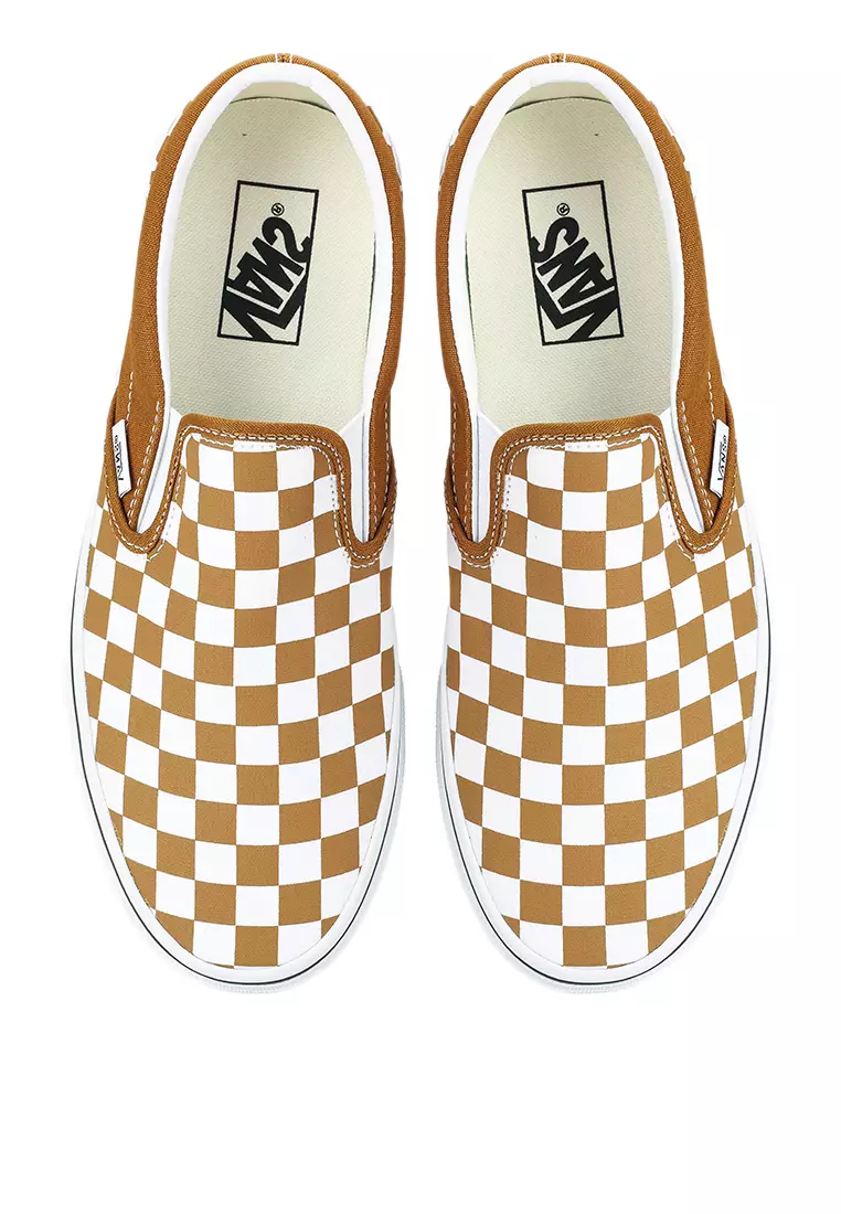 Checkerboard vans cheap tan