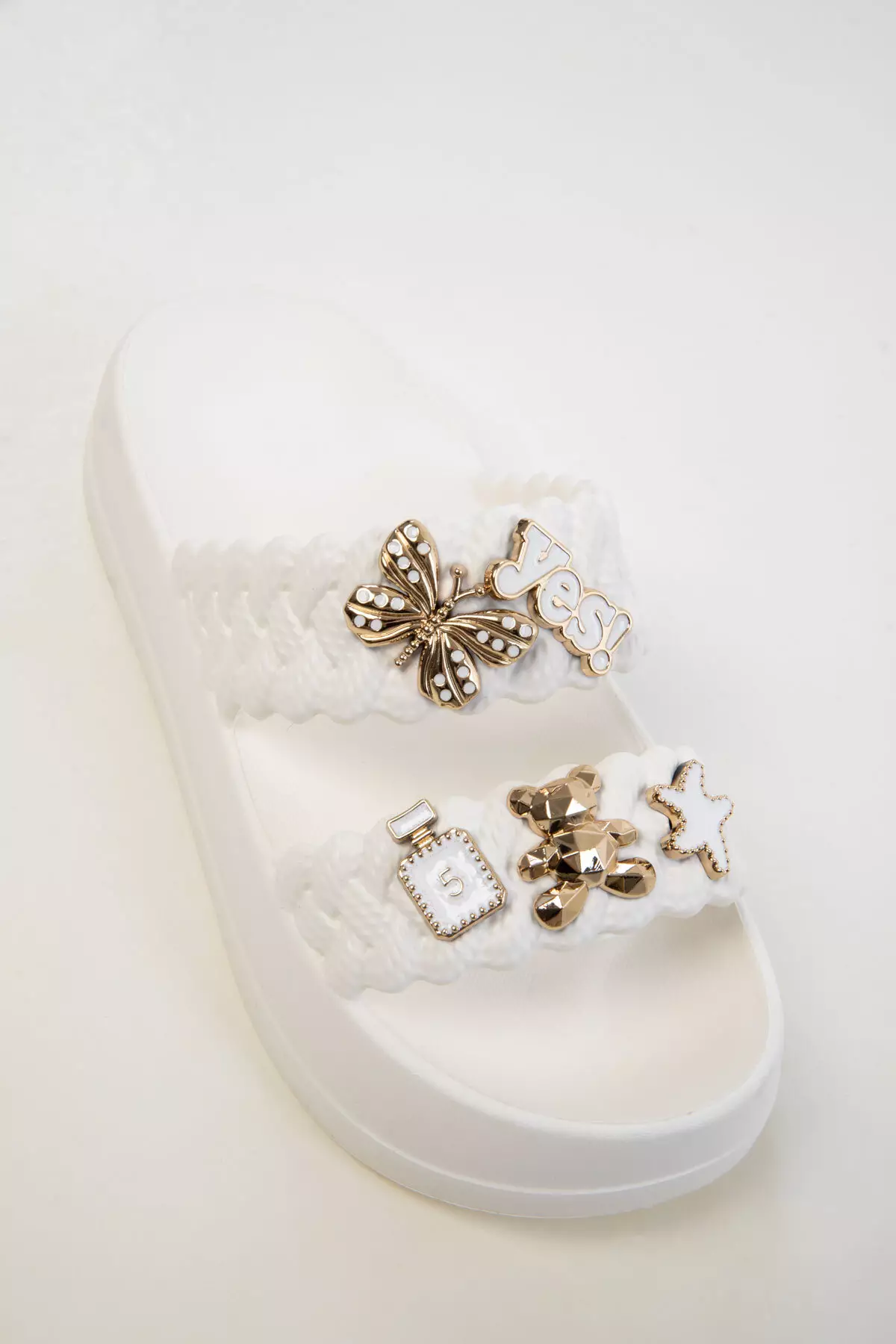 White Women's Slippers 20305