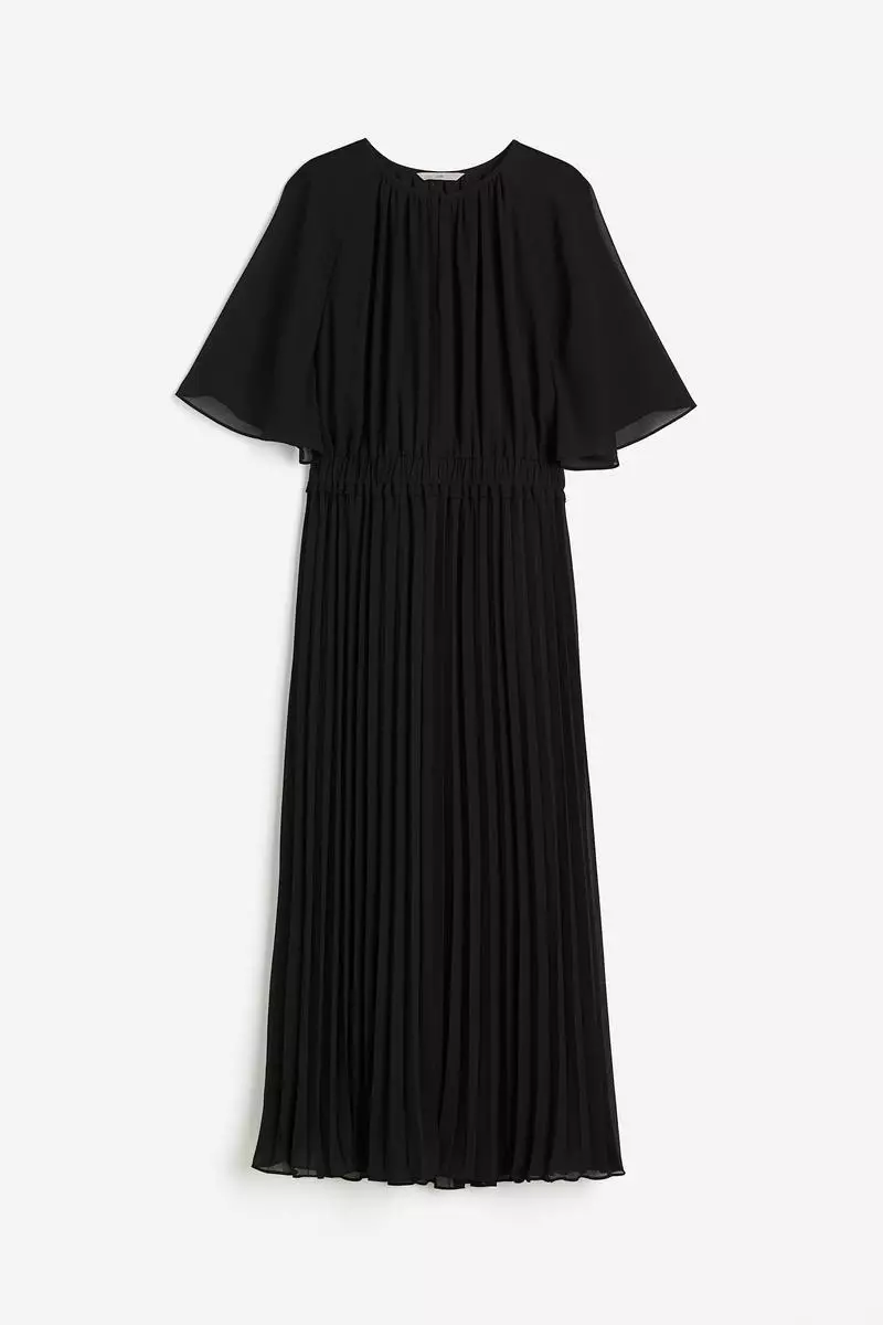 Buy H&M Pleated chiffon dress 2026 Online | ZALORA