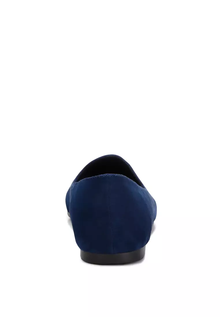 Navy Casual Flat Ballerinas