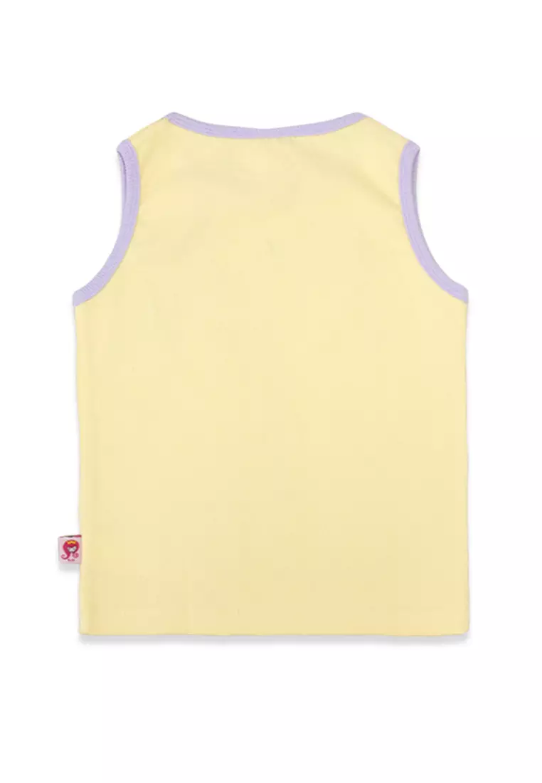 Sleeveless tshirt/ Kaos tanpa lengan Anak Perempuan Yellow/ Rodeo Junior Girl Summer Pastel