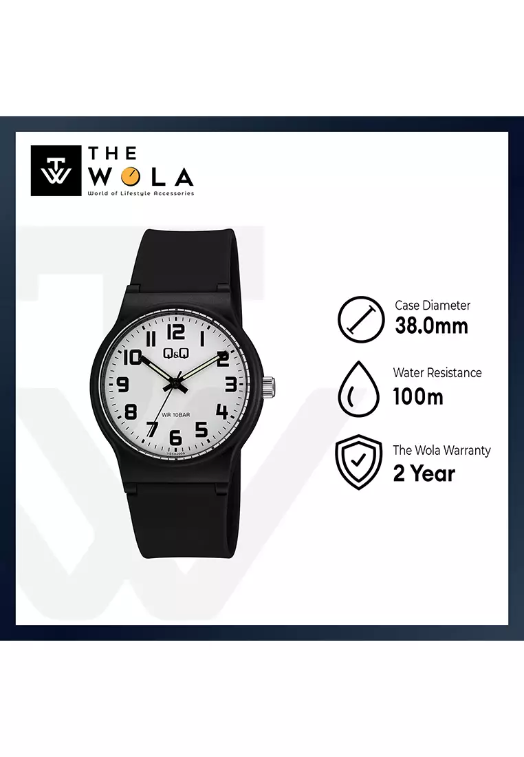 Watch By Citizen VS50J009Y Men Analog Watch with Black Rubber Strap