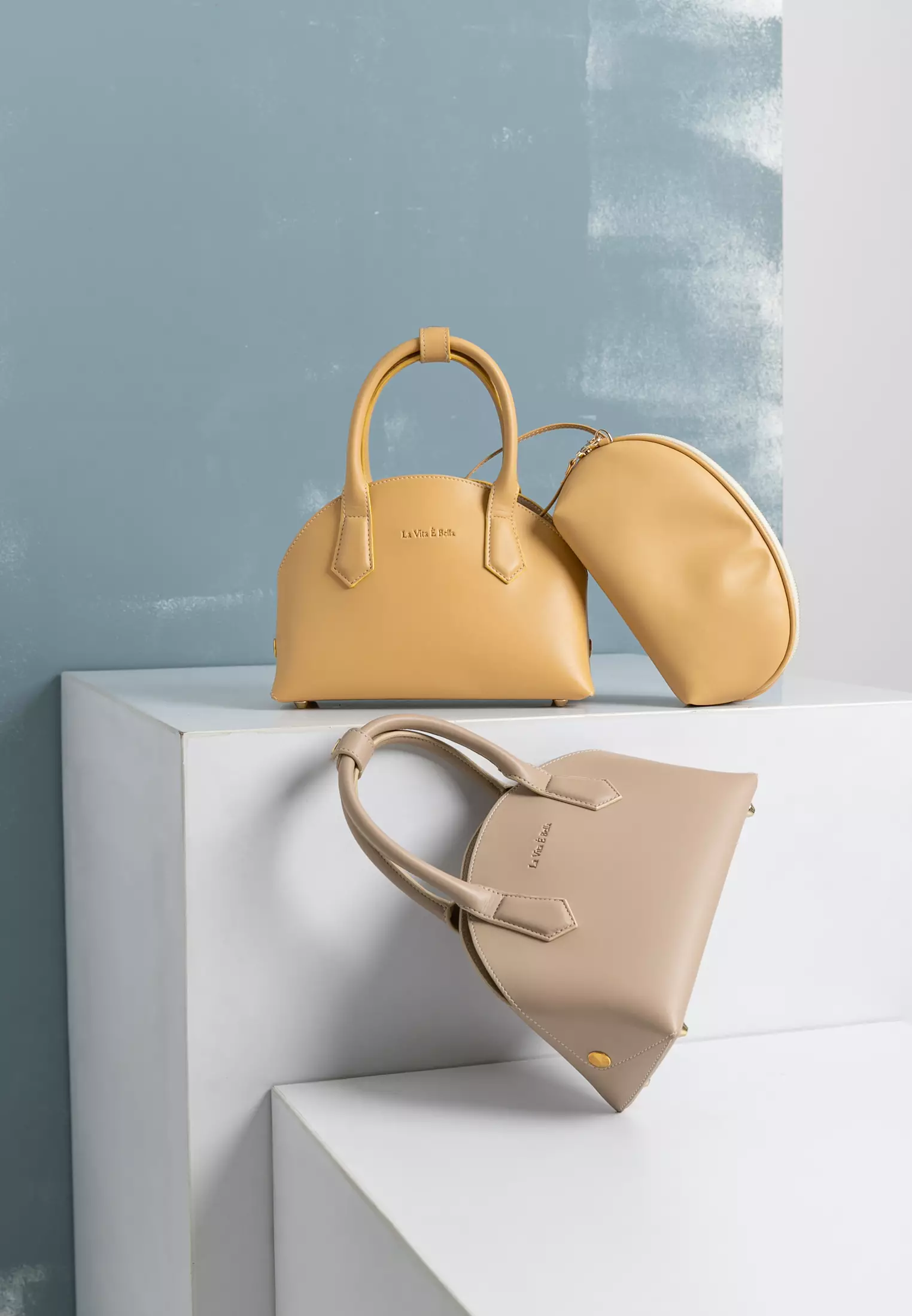 Halve Women Hand Bag with Crossbody Strap