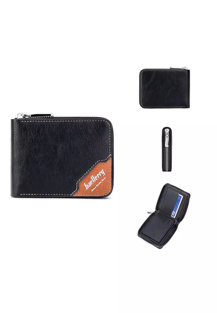 Dompet Pria Bahan Kulit PU Leather D5104 ORIGINAL