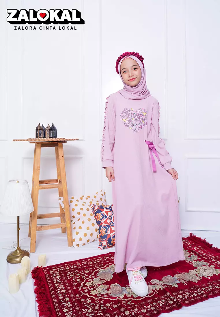 Jual Rodeo Junior Maxi Dress Heart Anak Ungu Rodeo Junior Girl
