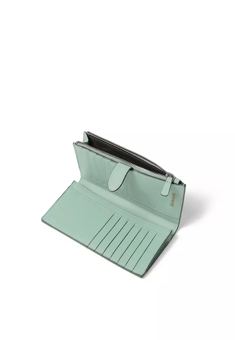 Bi-fold Long Wallet - Mint Blue