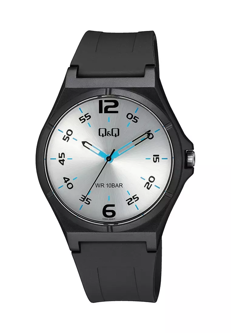 Q Q V04A 004VY Men s Rubber Watch