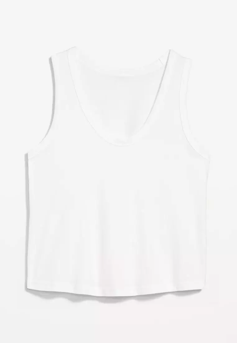 Relaxed Scoop-Neck Tank Top