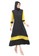 Evernoon black and yellow Aurel Dress Maxi Muslimah Wanita Polos Dual Tone Color Regular Fit - Black Lemon 57BA0AAE087643GS_4