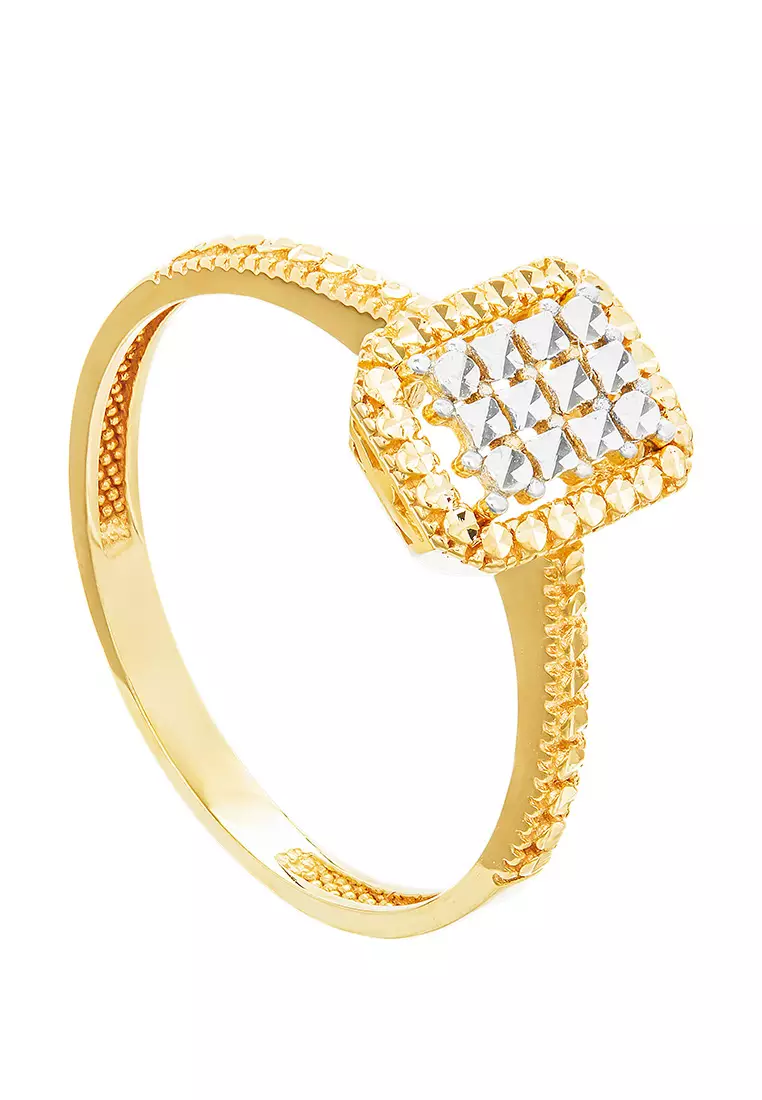 HABIB Oro Italia 916 Yellow and White Gold Ring GR45450321-BI