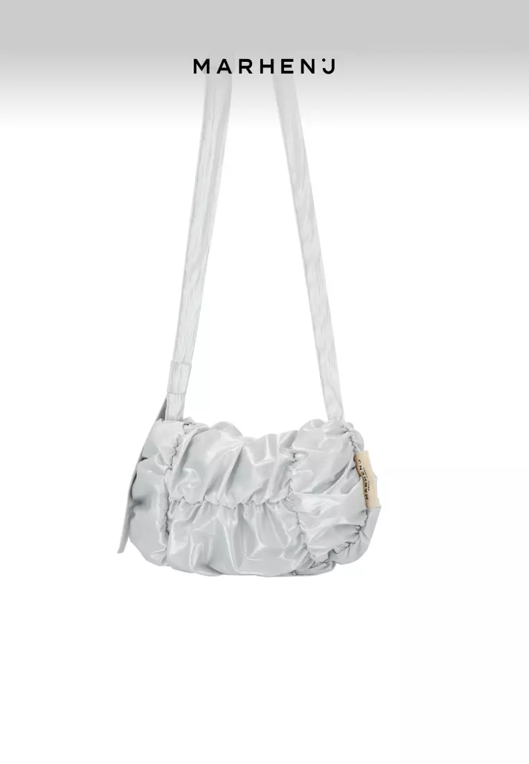 POPCORN SWING MINI Nylon Crossbody Bag Silver