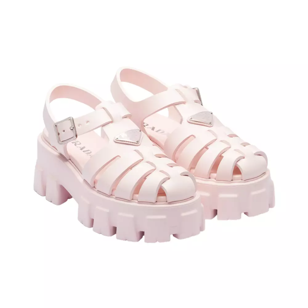 Jual Prada Prada Foam Rubber Sandals Alabaster Pink Original 2024 ...