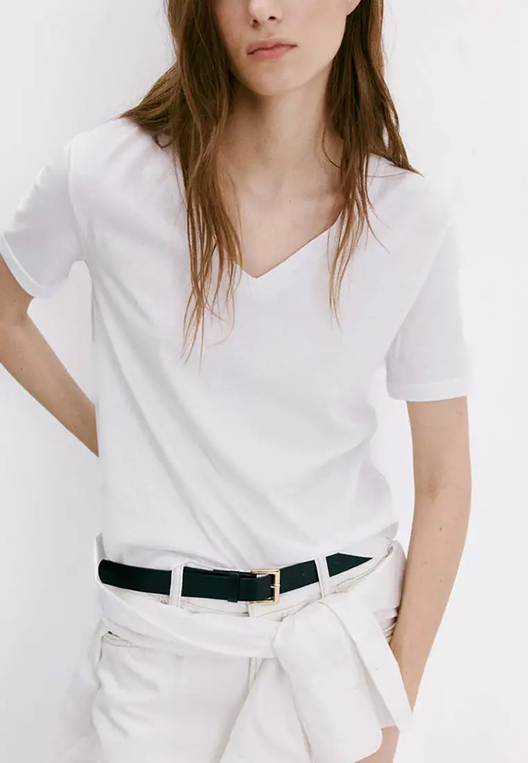 V-Neck Cotton T-Shirt