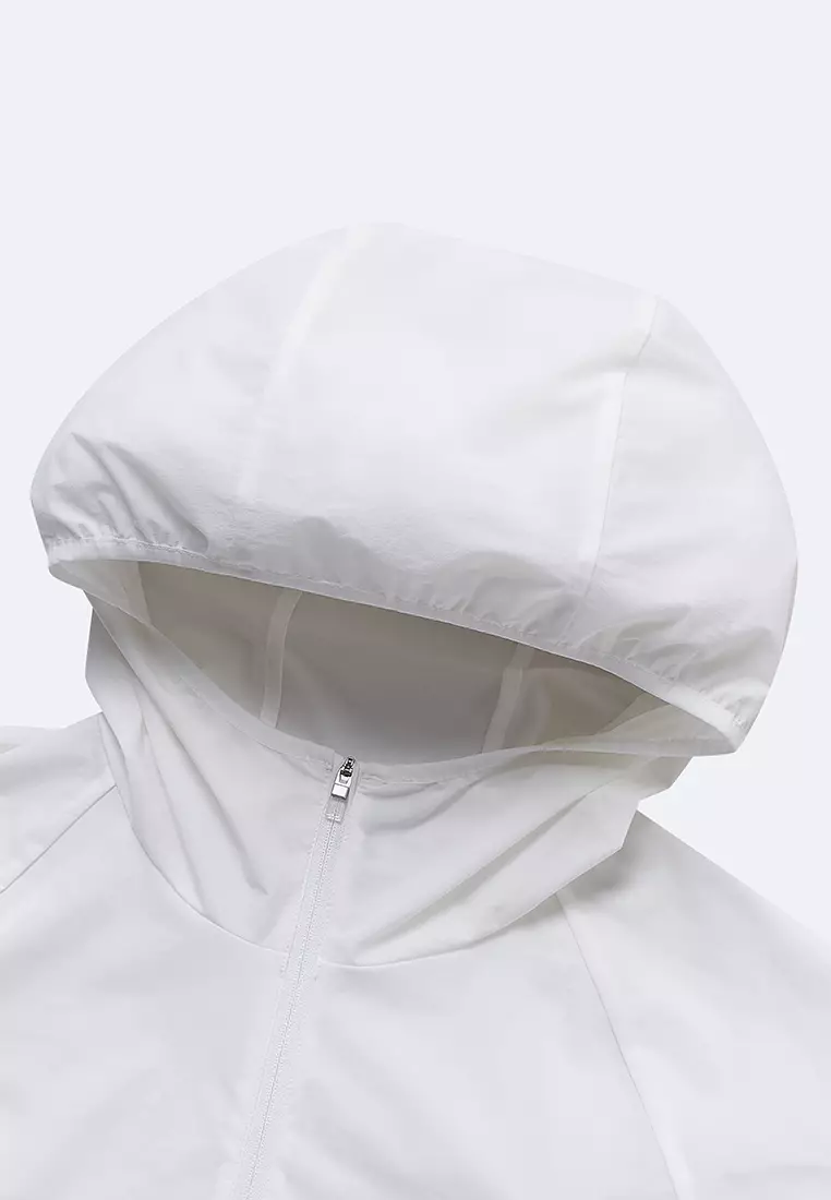 WOMEN'S K-SWISS LOGO STAND COLLAR HOODED JACKET