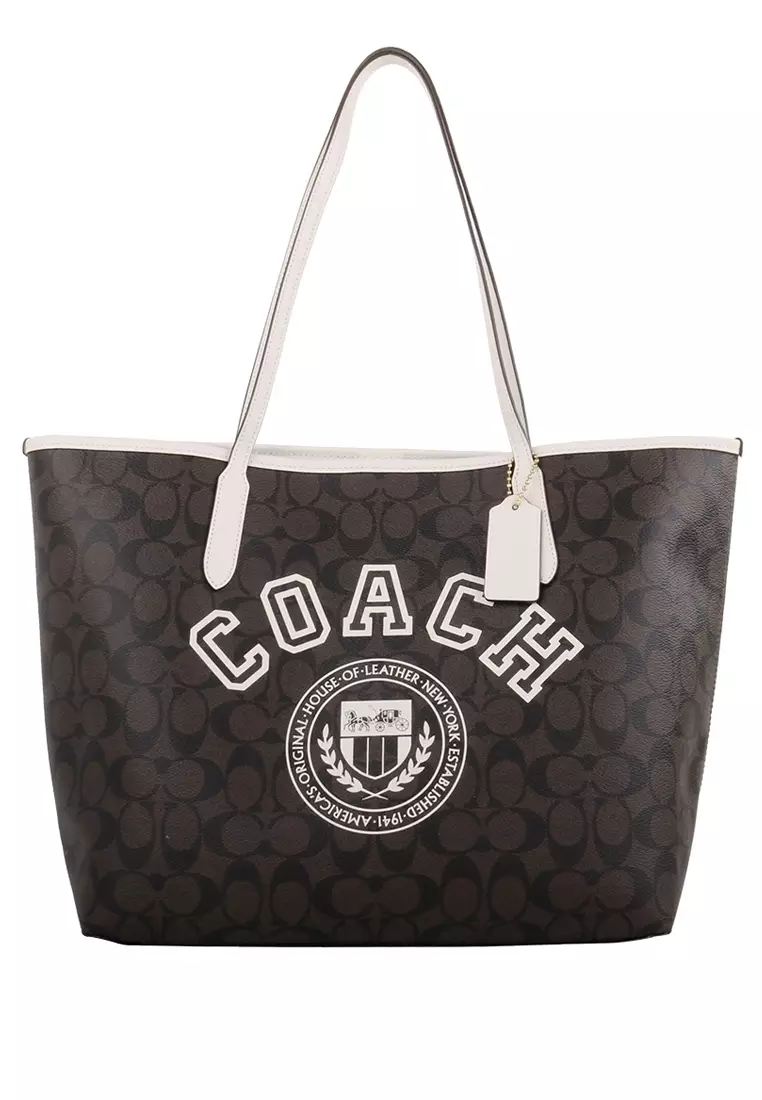 Coach Women's Varsity City Tote Handbag