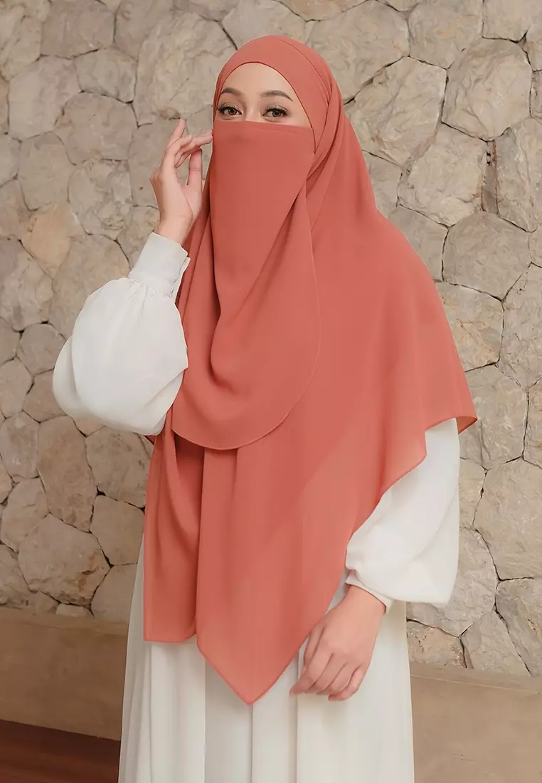 KHIBAN KHAIRA MAGNET PLUS NIQAB - SALMON