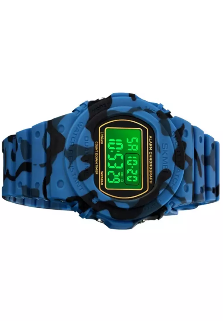 Jam Tangan Digital Pria Waterproof Many Function Strap Tali Material PU Silicone BY44 ORIGINAL