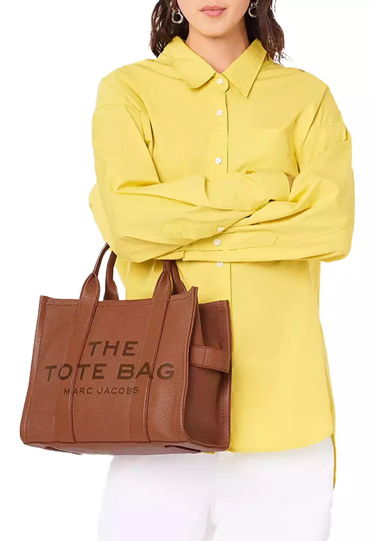 Marc Jacobs The Leather Medium Tote Bag Argan Oil H004L01PF21