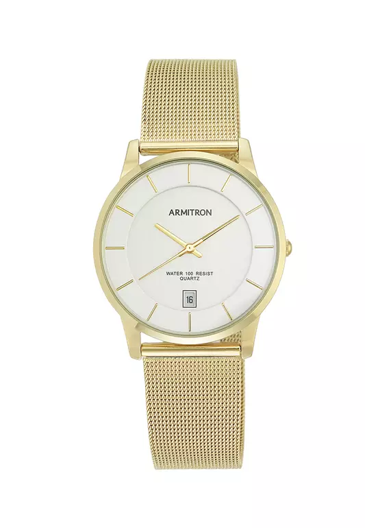 Men's Gold Mesh Strap  Analog Watch AR-20/5123SVGP