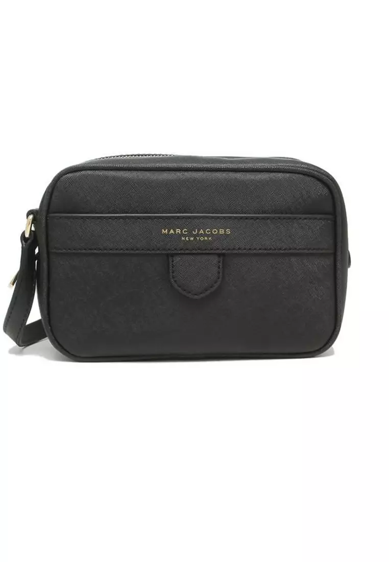 Marc Jacobs Mini Rider Snakeskin-embossed Leather Saddle Bag in