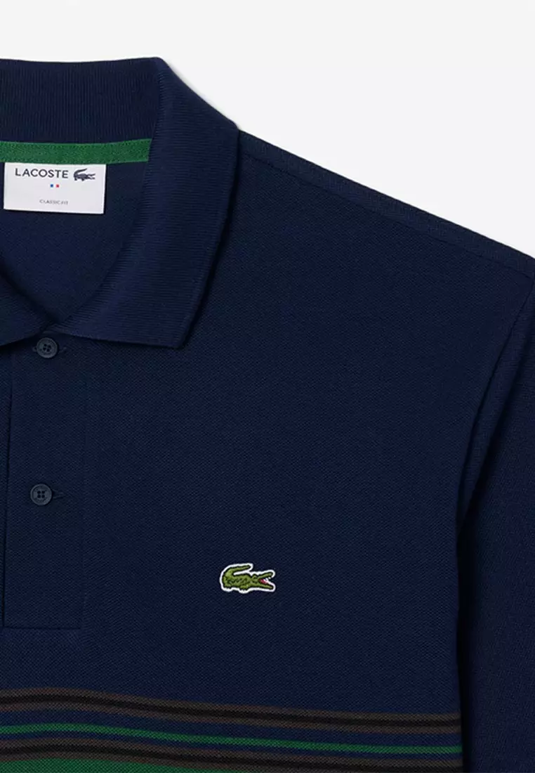 French Made Classic Fit Striped Polo Shirt