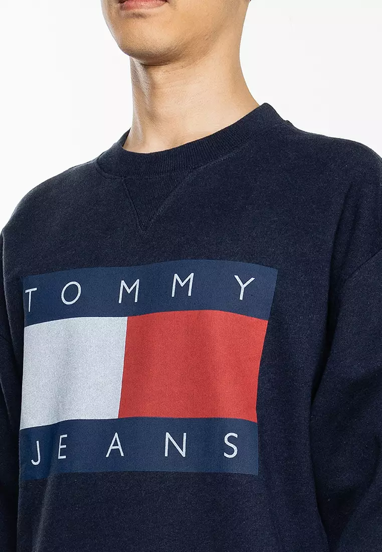 Buy Tommy Hilfiger Flag Badge Relaxed Sweatshirt Tommy Jeans
