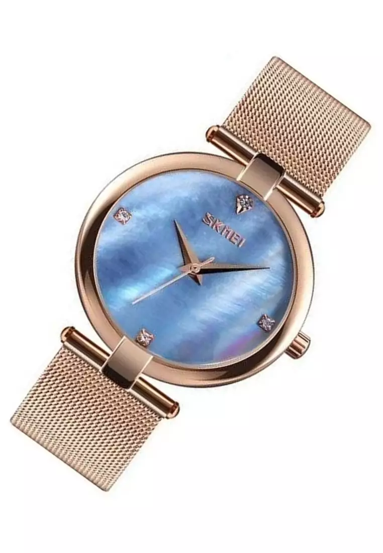Jam Tangan Analog Wanita Strap Stainless Steel Waterproof Stylish Casual Elegan Berkualitas BZ04 ORIGINAL