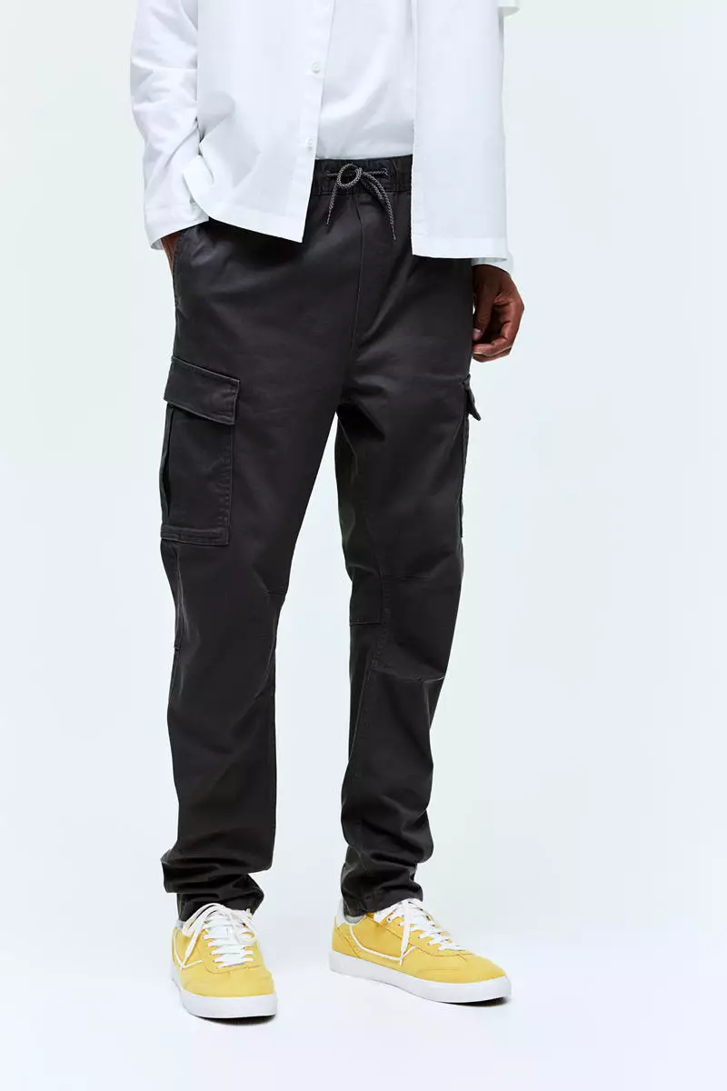 Skinny fit cargo trousers online