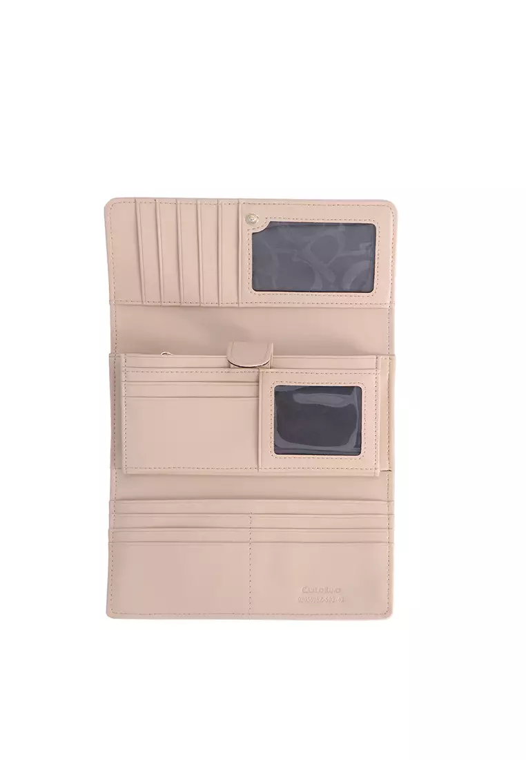 Medium Beige Carlo GEO 3-Fold Wallet