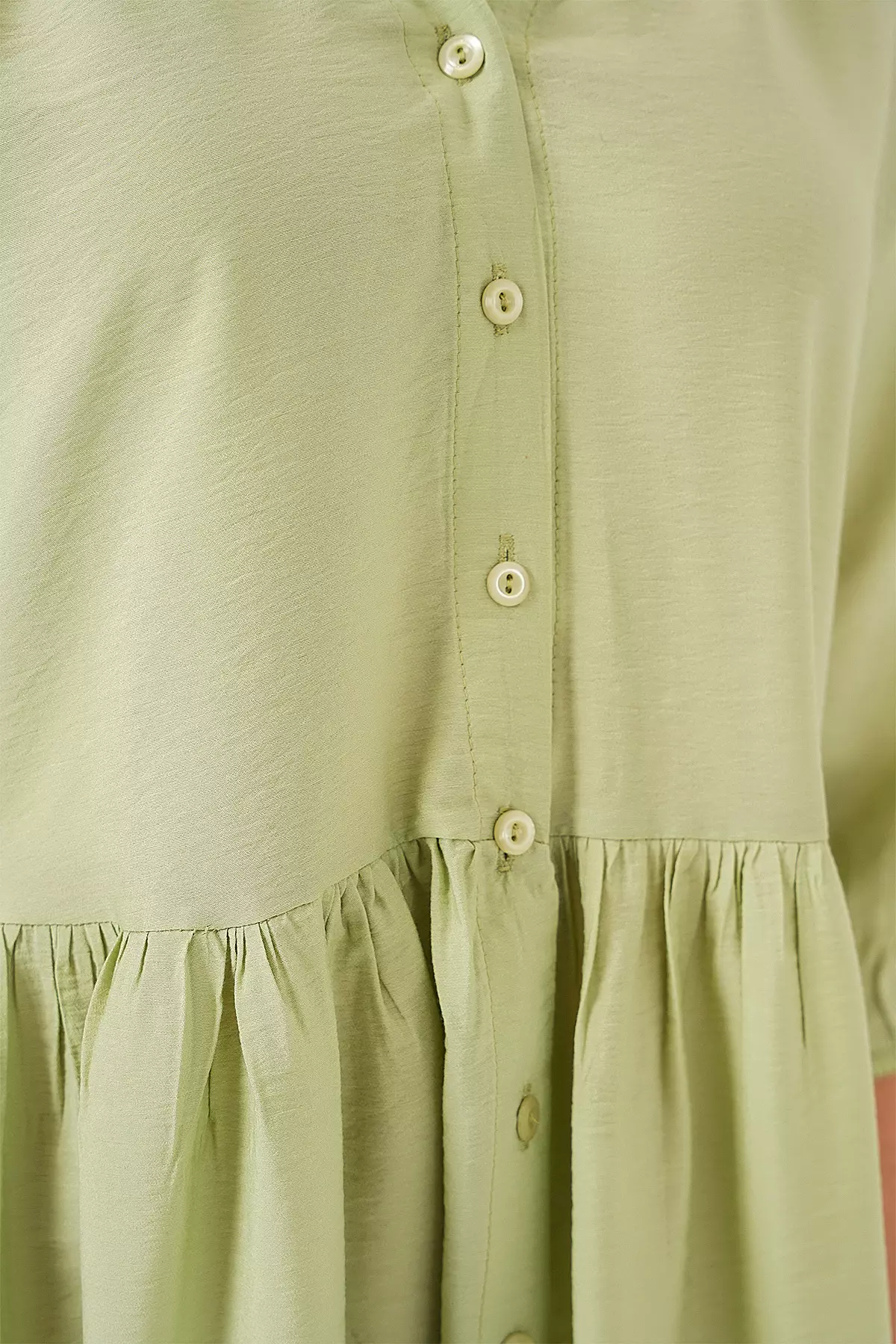 Button 3/4 Sleeve Dress